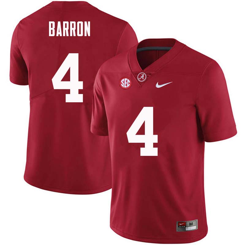 Alabama Crimson Tide Men's Mark Barron #4 Crimson NCAA Nike Authentic Stitched College Football Jersey NF16Z14ZC